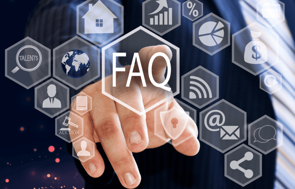FAQ sign