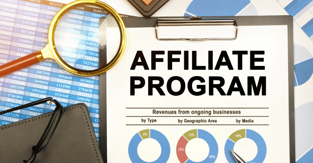 Affiliate Program on a clipboard